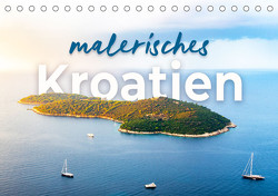 Malerisches Kroatien (Tischkalender 2024 DIN A5 quer), CALVENDO Monatskalender von Monkey,  Happy