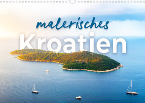 Malerisches Kroatien (Wandkalender 2024 DIN A3 quer), CALVENDO Monatskalender von Monkey,  Happy