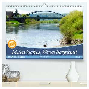 Malerisches Weserbergland – Beverungen (hochwertiger Premium Wandkalender 2024 DIN A2 quer), Kunstdruck in Hochglanz von Teßen,  Sonja