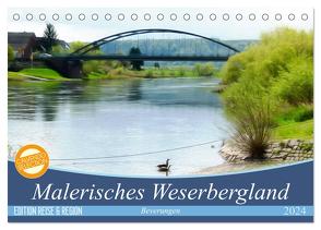 Malerisches Weserbergland – Beverungen (Tischkalender 2024 DIN A5 quer), CALVENDO Monatskalender von Teßen,  Sonja
