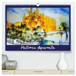 Mallorca Aquarelle (hochwertiger Premium Wandkalender 2024 DIN A2 quer), Kunstdruck in Hochglanz von Dürr,  Brigitte
