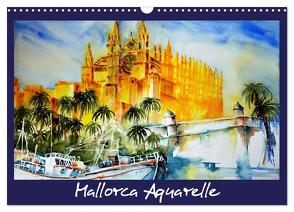 Mallorca Aquarelle (Wandkalender 2024 DIN A3 quer), CALVENDO Monatskalender von Dürr,  Brigitte
