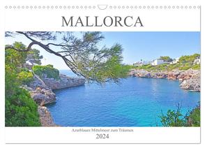 Mallorca – Azurblaues Mittelmeer zum Träumen (Wandkalender 2024 DIN A3 quer), CALVENDO Monatskalender von Bentfeld,  Tina