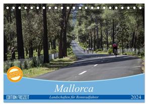 Mallorca: Die schönsten Landschaften für Rennradfahrer (Tischkalender 2024 DIN A5 quer), CALVENDO Monatskalender von Poul,  Herbert