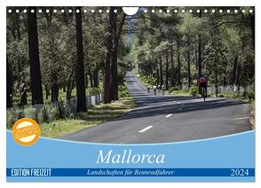 Mallorca: Die schönsten Landschaften für Rennradfahrer (Wandkalender 2024 DIN A4 quer), CALVENDO Monatskalender von Poul,  Herbert