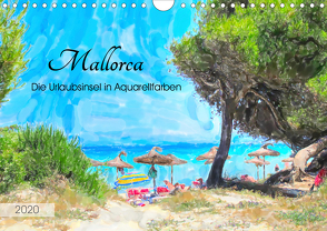 Mallorca – Die Urlaubsinsel in Aquarellfarben (Wandkalender 2020 DIN A4 quer) von Frost,  Anja