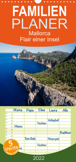 Familienplaner Mallorca – Flair einer Insel (Wandkalender 2022 , 21 cm x 45 cm, hoch) von Dreegmeyer,  H.
