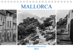 Mallorca – Impressionen in Schwarzweiß (Tischkalender 2021 DIN A5 quer) von Blome,  Dietmar