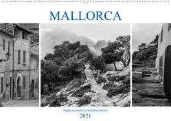 Mallorca – Impressionen in Schwarzweiß (Wandkalender 2021 DIN A2 quer) von Blome,  Dietmar