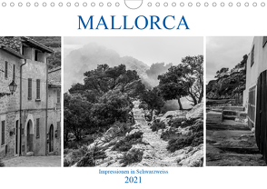 Mallorca – Impressionen in Schwarzweiß (Wandkalender 2021 DIN A4 quer) von Blome,  Dietmar