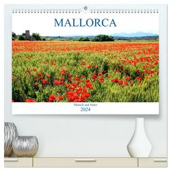 MALLORCA Mensch und Natur (hochwertiger Premium Wandkalender 2024 DIN A2 quer), Kunstdruck in Hochglanz von May,  Ela
