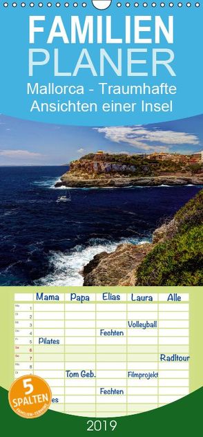 Mallorca – Traumhafte Ansichten einer Insel – Familienplaner hoch (Wandkalender 2019 , 21 cm x 45 cm, hoch) von Seibertz,  Juergen