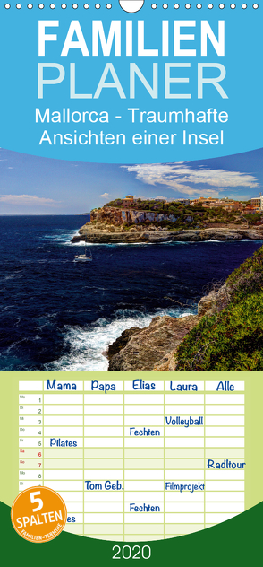 Mallorca – Traumhafte Ansichten einer Insel – Familienplaner hoch (Wandkalender 2020 , 21 cm x 45 cm, hoch) von Seibertz,  Juergen