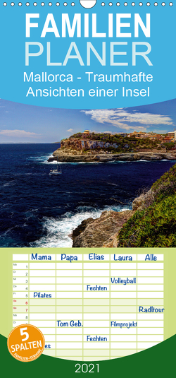 Mallorca – Traumhafte Ansichten einer Insel – Familienplaner hoch (Wandkalender 2021 , 21 cm x 45 cm, hoch) von Seibertz,  Juergen