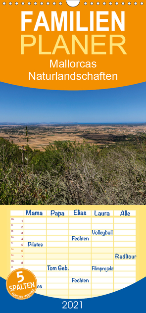 Mallorcas Naturlandschaften – Familienplaner hoch (Wandkalender 2021 , 21 cm x 45 cm, hoch) von Stückmann,  Klaus