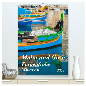 Malta und Gozo – Farbenfrohe Momente (hochwertiger Premium Wandkalender 2024 DIN A2 hoch), Kunstdruck in Hochglanz von Waurick,  Kerstin
