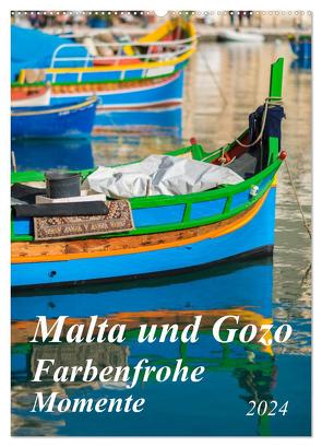 Malta und Gozo – Farbenfrohe Momente (Wandkalender 2024 DIN A2 hoch), CALVENDO Monatskalender von Waurick,  Kerstin