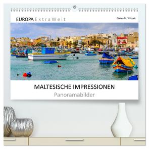 MALTESISCHE IMPRESSIONEN – Panoramabilder (hochwertiger Premium Wandkalender 2024 DIN A2 quer), Kunstdruck in Hochglanz von Wilczek,  Dieter-M.