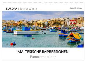 MALTESISCHE IMPRESSIONEN – Panoramabilder (Wandkalender 2024 DIN A2 quer), CALVENDO Monatskalender von Wilczek,  Dieter-M.