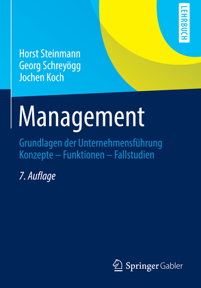 Management von Koch,  Jochen, Schreyoegg,  Georg, Steinmann,  Horst