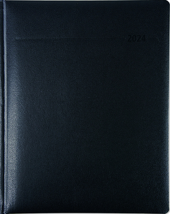 Manager-Timer Tucson schwarz 2024 – Cheftimer 21,7×26,6 cm – 1 Woche 2 Seiten – 160 Seiten – Tucson-Einband – Alpha Edition