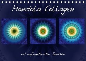 Mandala Collagen mit aufmunternden Sprüchen (Tischkalender 2018 DIN A5 quer) von Bässler,  Christine
