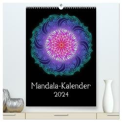 Mandala-Kalender 2024 (hochwertiger Premium Wandkalender 2024 DIN A2 hoch), Kunstdruck in Hochglanz von Lina Jakob,  Sandra