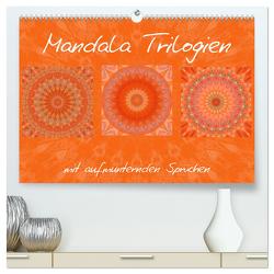 Mandala Trilogien (hochwertiger Premium Wandkalender 2024 DIN A2 quer), Kunstdruck in Hochglanz von Bässler,  Christine