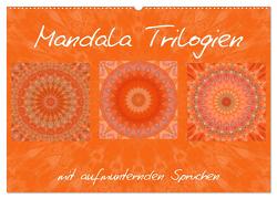 Mandala Trilogien (Wandkalender 2024 DIN A2 quer), CALVENDO Monatskalender von Bässler,  Christine