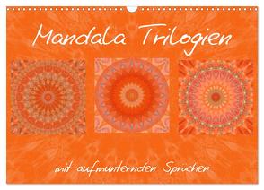 Mandala Trilogien (Wandkalender 2024 DIN A3 quer), CALVENDO Monatskalender von Bässler,  Christine