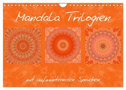 Mandala Trilogien (Wandkalender 2024 DIN A4 quer), CALVENDO Monatskalender von Bässler,  Christine
