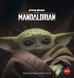 The Mandalorian The Child Postkartenkalender 2023. Jeden Monat eine coole Postkarte mit Grogu in einem kleinen Kalender zum Aufhängen oder Aufstellen. von Heye