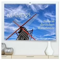 Mandø – Perle im dänischen Wattenmeer (hochwertiger Premium Wandkalender 2024 DIN A2 quer), Kunstdruck in Hochglanz von Haafke,  Udo