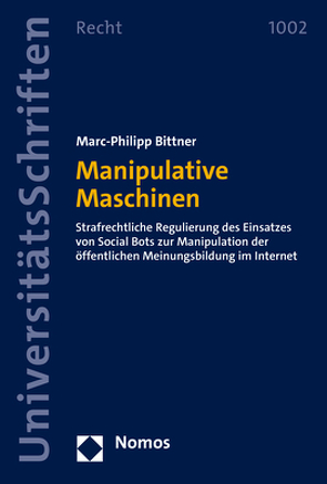 Manipulative Maschinen von Bittner,  Marc-Philipp