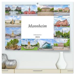 Mannheim Impressionen (hochwertiger Premium Wandkalender 2024 DIN A2 quer), Kunstdruck in Hochglanz von Meutzner,  Dirk