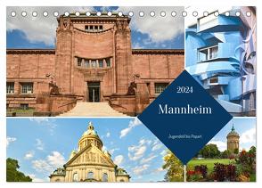 Mannheim – Jugendstil bis Popart (Tischkalender 2024 DIN A5 quer), CALVENDO Monatskalender von boeTtchEr,  U