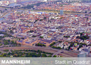 Mannheim – Stadt im Quadrat (Wandkalender 2023 DIN A2 quer) von Mannheim, Ruhm,  Guenter