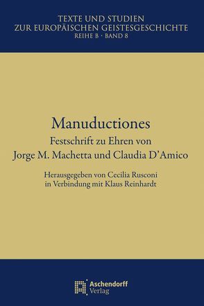Manuductiones von Reinhardt,  Klaus, Rusconi,  Cecilia