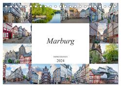 Marburg Impressionen (Tischkalender 2024 DIN A5 quer), CALVENDO Monatskalender von Meutzner,  Dirk