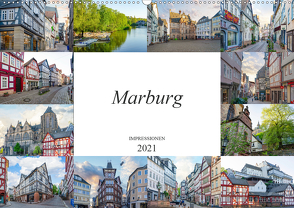 Marburg Impressionen (Wandkalender 2021 DIN A2 quer) von Meutzner,  Dirk