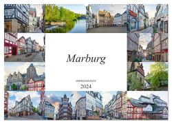 Marburg Impressionen (Wandkalender 2024 DIN A2 quer), CALVENDO Monatskalender von Meutzner,  Dirk