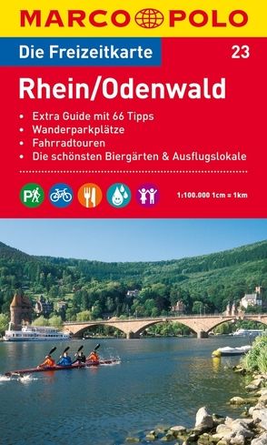 MARCO POLO Freizeitkarte Blatt 23 Rhein, Odenwald 1:100 000