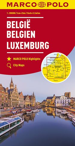 MARCO POLO Regionalkarte Belgien, Luxemburg 1:200.000