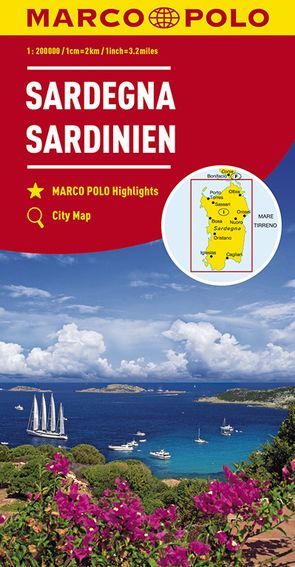 MARCO POLO Regionalkarte Italien 15 Sardinien 1:200.000
