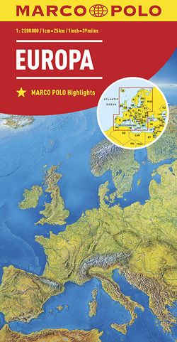 MARCO POLO Länderkarte Europa 1:2,5 Mio.