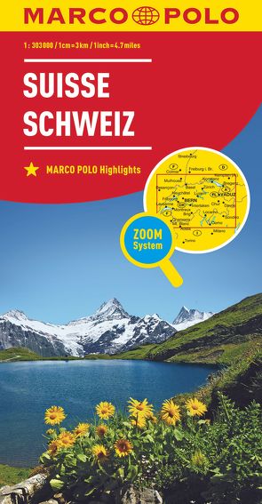 MARCO POLO Länderkarte Schweiz 1:303.000