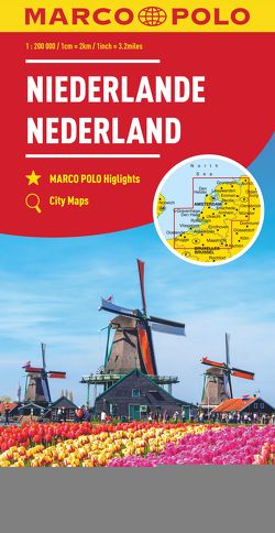 MARCO POLO Regionalkarte Niederlande 1:200.000