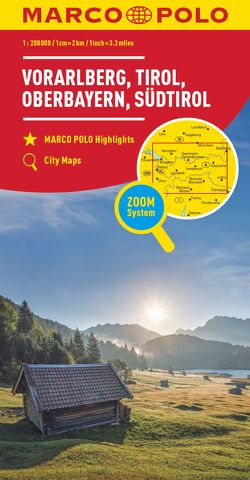 MARCO POLO Regionalkarte Österreich 03 Vorarlberg, Tirol 1:200.000