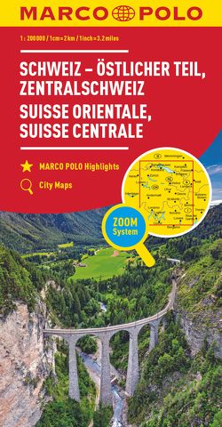 MARCO POLO Regionalkarte Schweiz 02 östlicher Teil 1:200.000