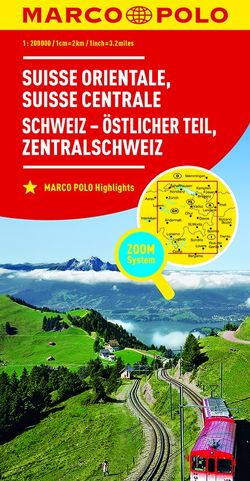 MARCO POLO Regionalkarte Schweiz Blatt 02 Schweiz, östlicher Teil 1:200 000